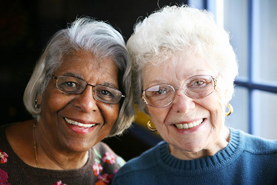 Photo of two women smiling.