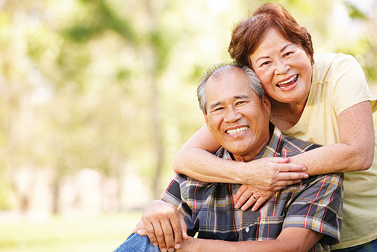 Smiling couple. Link to Gifts of Life Insurance