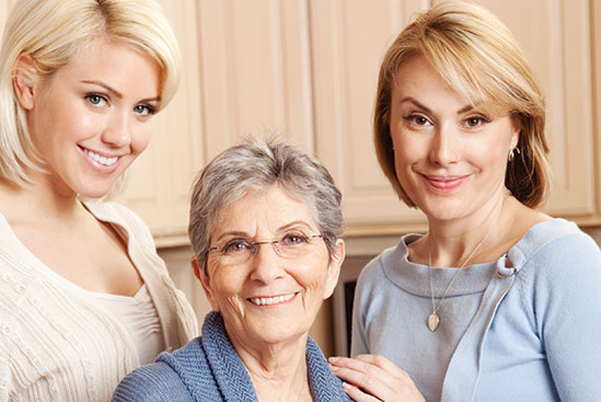 Three generations of women. Link to Gifts by Estate Note